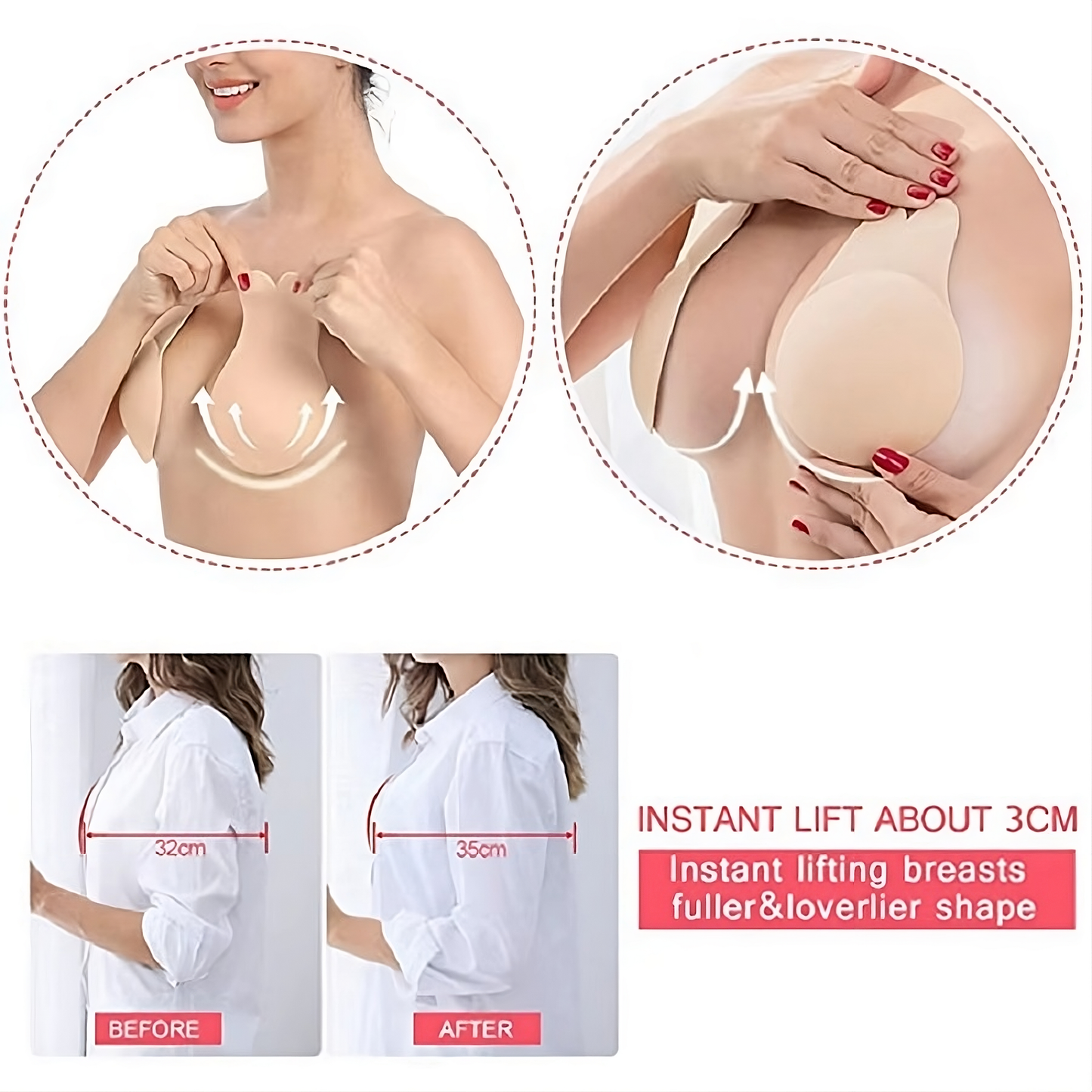 Invisible Adhesive Bra - 1 UNIT = $24.99 / 2 UNITS = $29.99