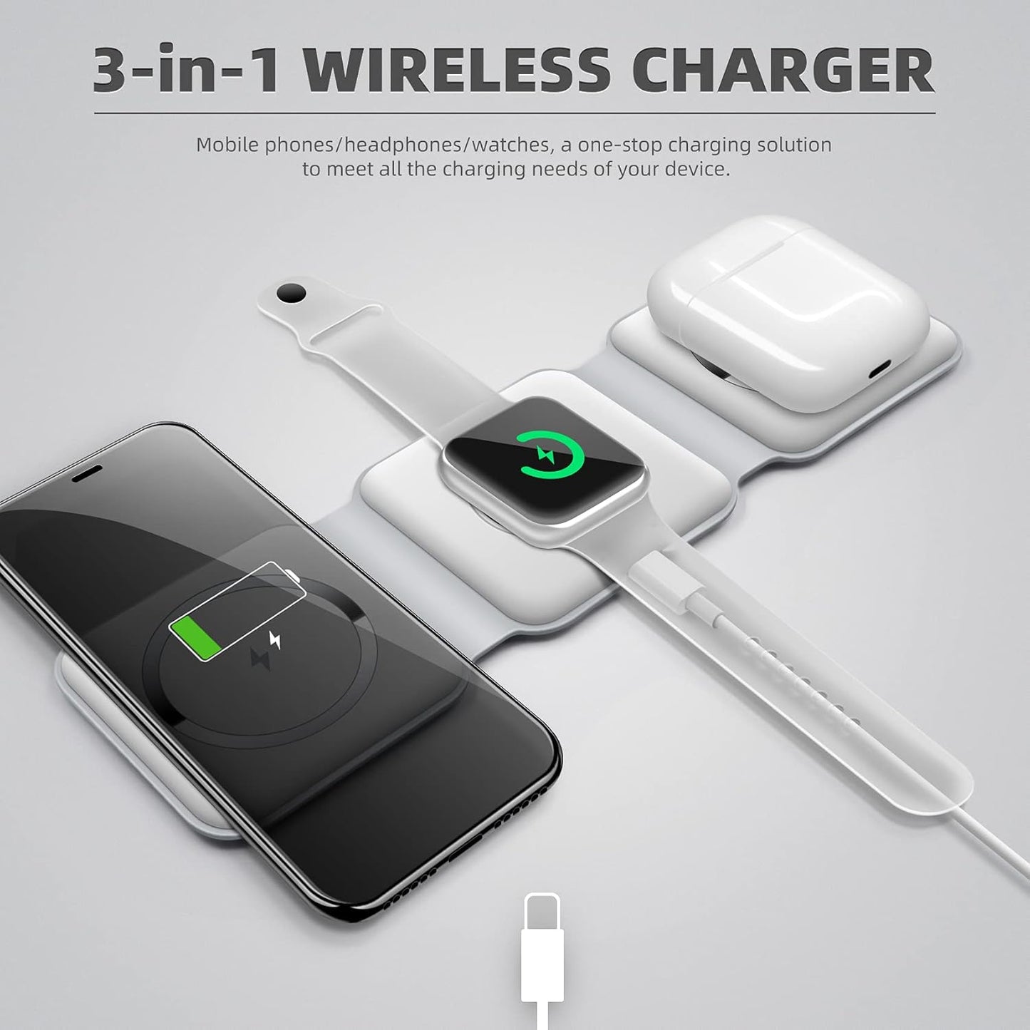 PowerHub 3-in-1 - Magnetic Portable Wireless