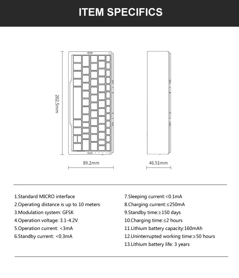 Bow Foldable Bluetooth Keyboard