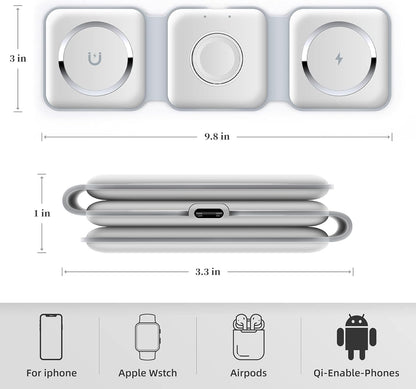PowerHub 3-in-1 - Magnetic Portable Wireless