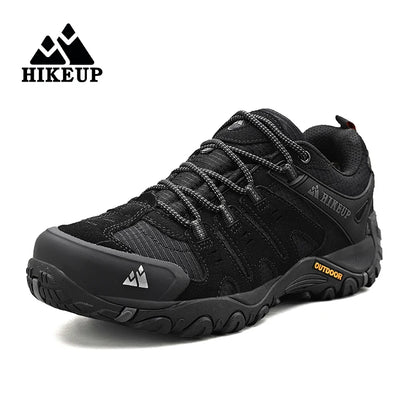 HIKEUP Men’s Suede Hiking Sneakers – Durable Outdoor Trail Shoes